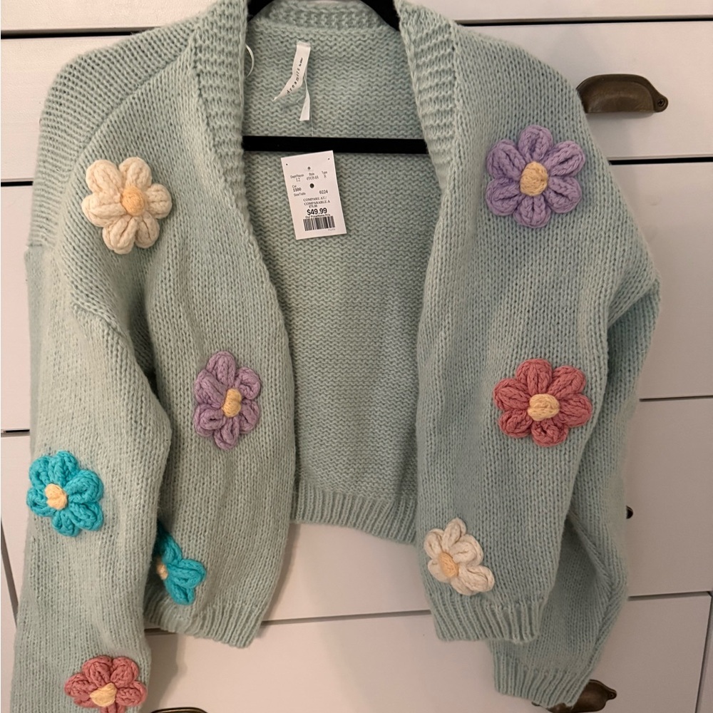 Floral Knit Women Sweater